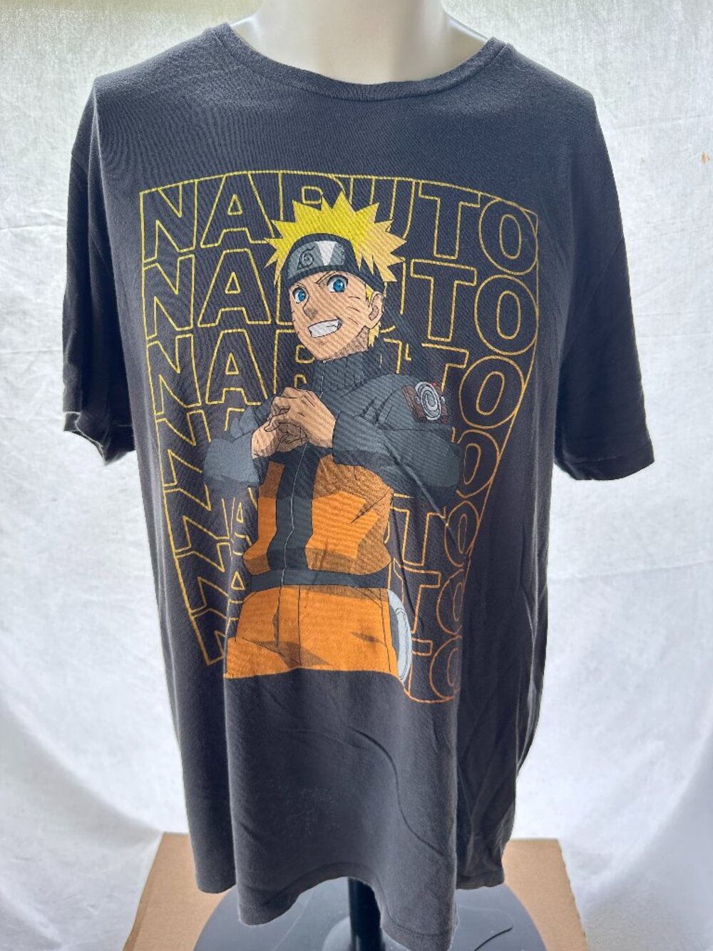 Naruto Shippuden Men's Dark Gray T Shirt Size XL Old Navy Naruto Uzumaki Junko